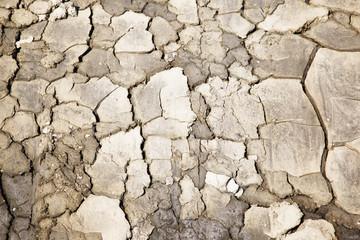 Details of a dried cracked earth soil background. Pattern of dried earth soil.