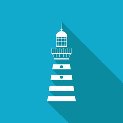 Naklejka premium Vector lighthouse icon 