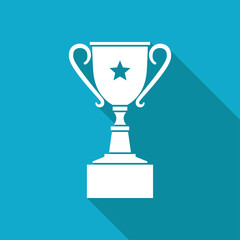 Vector flat trophy 