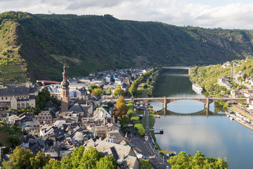 Fototapeta premium Mosel River Valley on a summer day. Cochem. Germany.