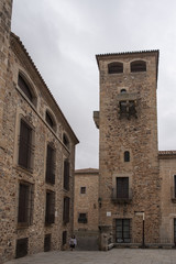 Fototapeta na wymiar Paseo por las calles de la ciudad Medieval de Cáceres, Extremadura