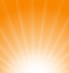 Abstract Orange Background Sun Rays