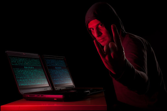 Evil hacker