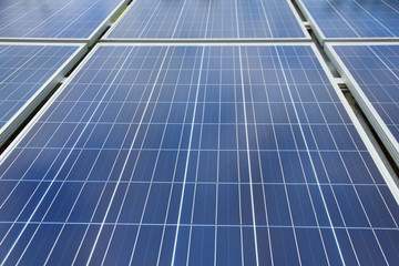 Obraz premium Stock Photo:.Closeup of solar panel