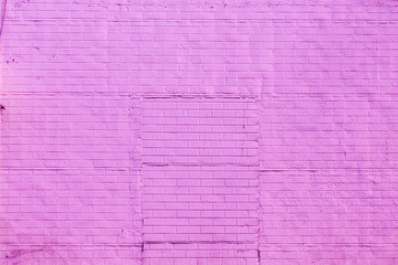 old brick wall painted with color