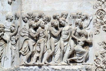 Fototapeta na wymiar Italia,Umbria, la città di Orvieto,Duomo.