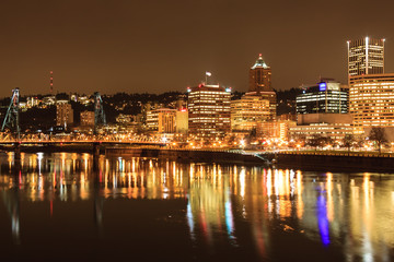 Landscape of Portland, Oregon, USA