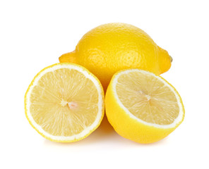 Lemon isolated on white background.