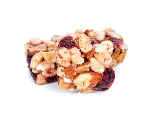 cereal bar isolated on white background