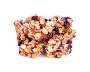 cereal bar isolated on white background