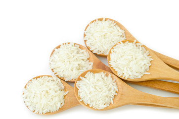 Raw rice.