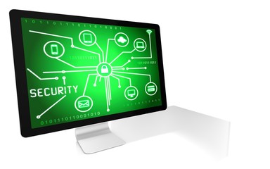 Internet and computer security concept