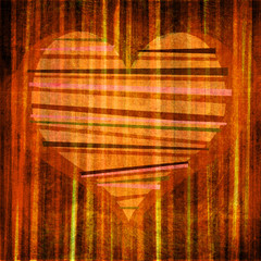 Obraz na płótnie Canvas grunge graphic design heart background