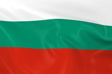 Waving Flag of Bulgaria - 3D Render of the Bulgarian Flag with Silky Texture