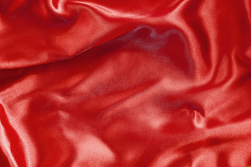 Smooth elegant red silk.