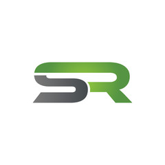 SR company linked letter logo green