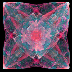 3d abstract fractal illustration for creative design