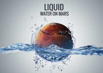 Discovered liquid water on the planet mars, great science
