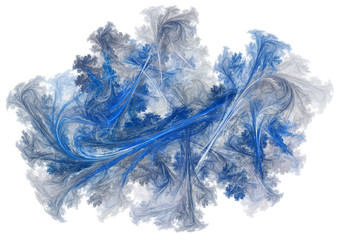 3d abstract fractal illustration for creative design