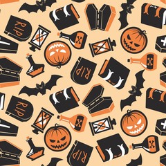 Halloween Seamless Vector Pattern
