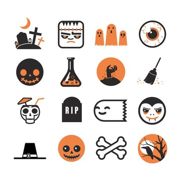 Halloween Vector Icons Set

