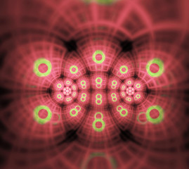 3d abstract fractal illustration for creative design