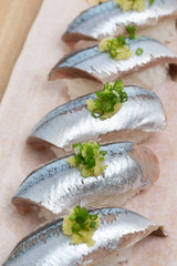 サンマのにぎり寿し