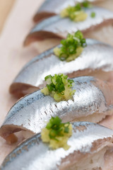 サンマのにぎり寿し