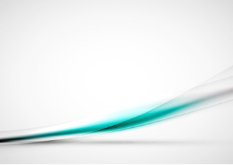 Obraz premium Blurred abstract blue lines in light space