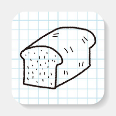 toast doodle drawing