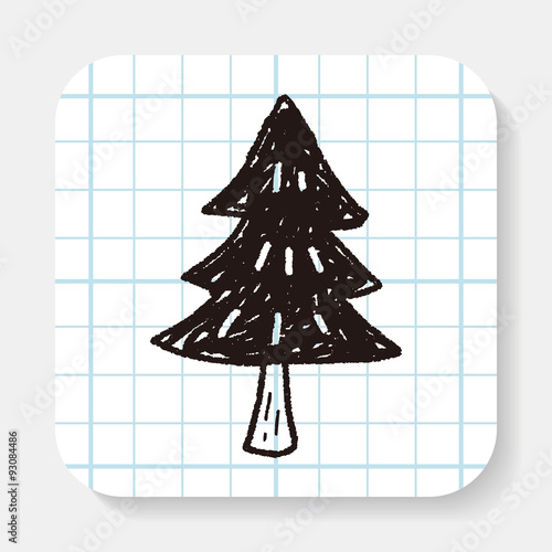 &quot;Christmas tree doodle&quot; Stock image and royalty-free vector files on