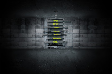 boarded up door with problem on the door