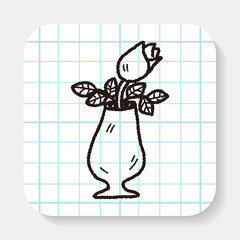rose flower doodle