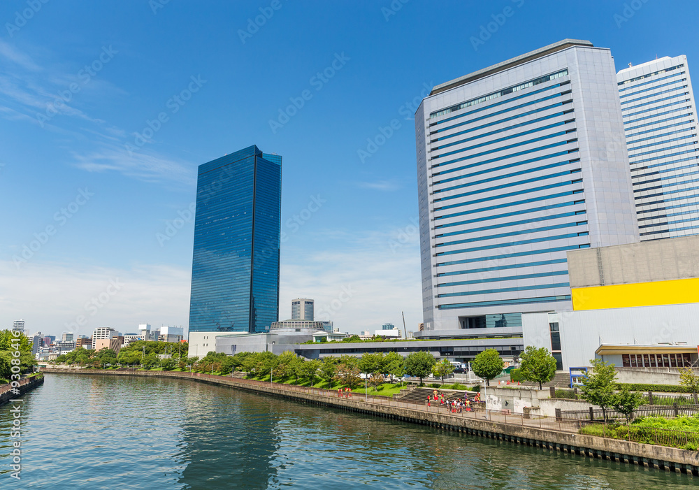 Canvas Prints Osaka city at day time