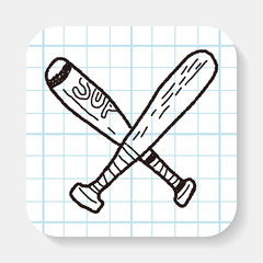 baseball bat doodle