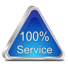 100% Service button
