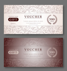 Voucher design template.