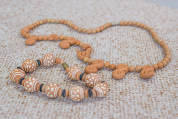 clay necklace