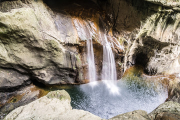 Waterfall in Skocjan Caves Park, Natural Heritage Site in Sloven