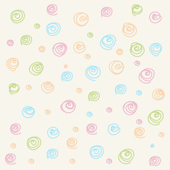 Seamless pattern. Casual polka dot texture. Stylish doodle