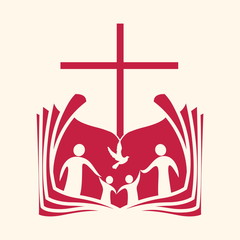 Church logo. Church of the people