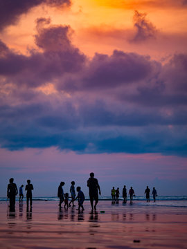 Kuta beach in Bali Indonesia