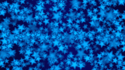 Fototapeta na wymiar Colorful Stars Illustration - Blue