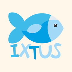 Church logo. Fish, ixtus