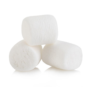 Marshmallow Isolated On White Background