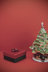 christmas gift and tree