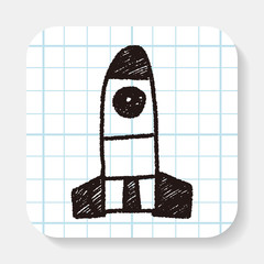 Missile doodle drawing