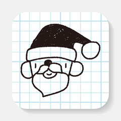 Santa Claus doodle drawing