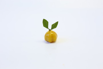 Thai dessert on white background