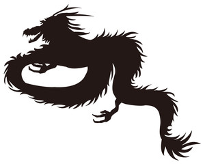 龍_シルエット